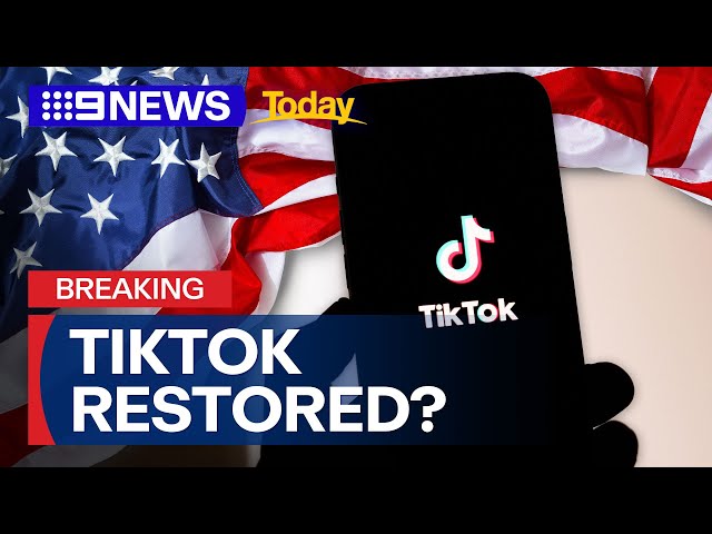 TikTok being restored in the US | 9 News Australia