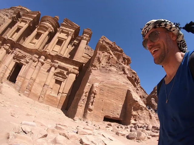 Chegada no The Monastery em Petra