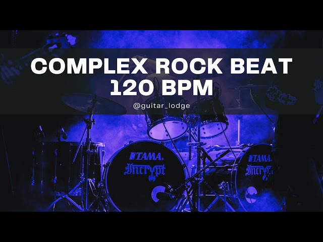 120 BPM - Complex Rock Beat - Drum Track / Loop