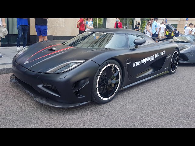 Lion's Run Köenigsegg Agera and other Suparcars Brutal Exhaust/Revving Sound and Squealing Tires