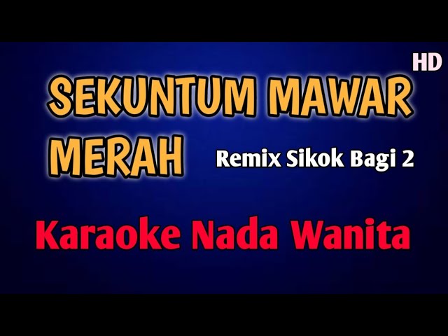 SEKUNTUM MAWAR MERAH KARAOKE REMIX Sikok bagi 2 Tembak Dor Dor Wii