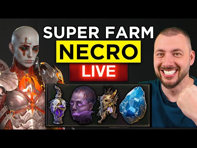 Season 7 Endgame Necro Farm - AOD Burst Gameplay - Diablo 4 Builds