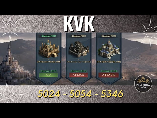 KVK / 5024 - 5054 - 5346 / King of Avalon