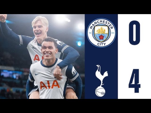 Man City vs Tottenham Hotspur (0-4) at Etihad Stadium