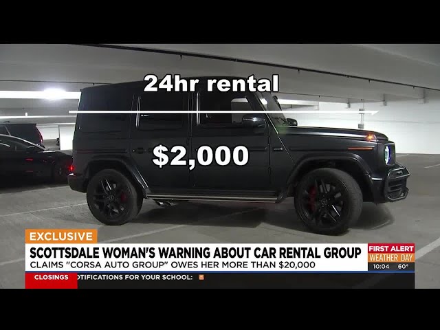 Scottsdale woman calls luxury car rent company a scam