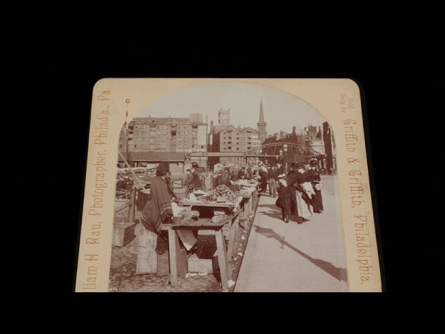 Fruit Stands on the Dock, Liverpool England, ca. 1893 (silent, still image)