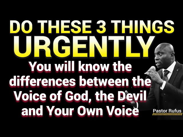 Know the difference between the Voice of God, the Devil and Your own Voice Clearly.