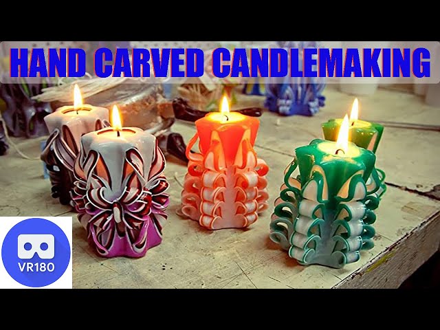 VR180 EXQUISITE HAND CARVED CANDLEMAKING at the House of Candles...