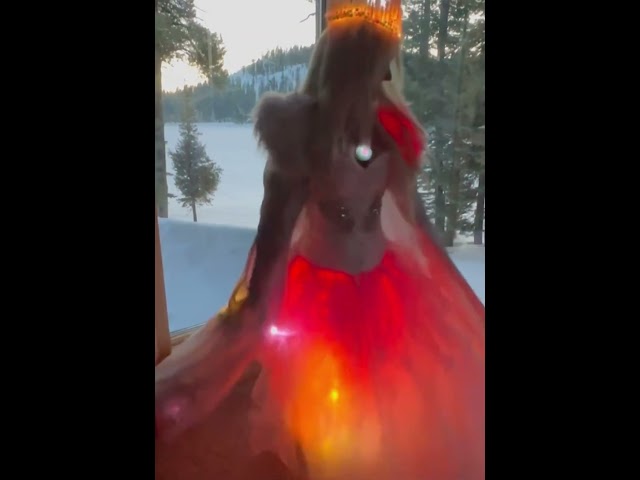 Sparkle Skirt 2D Transformation: Ice Queen Cosplay that's Next Level #adafruit