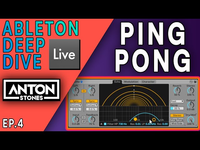 COMO USAR O PING PONG DELAY DO ABLETON LIVE - EP4