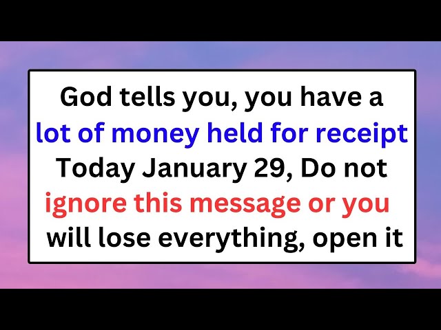 GOD SAYS: THIS WITHHELD MONEY WILL CHANGE YOUR LIFE! IF YOU IGNORE IT, YOU WILL LOSE EVERYTHING YOU.