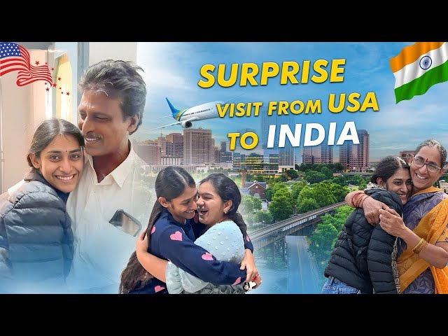 SURPRISE VISIT FROM USA🇺🇸TO INDIA🇮🇳||FAMILY REACTIONS😍 @INDIA SERIES🫶🏻