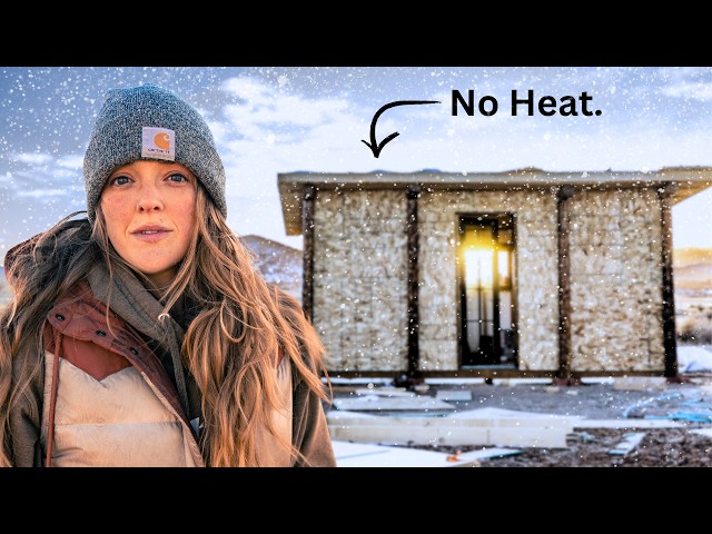 Negative Temps OFF-GRID & Alone // Tiny Wood Stove Install