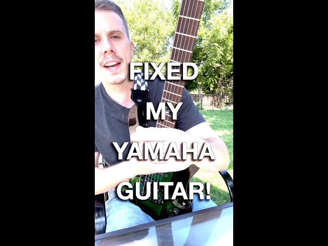 I fixed my guitar! #shorts #yamaha #yamahainstruments #yamahaguitars #ernieballstrings #lovemusic