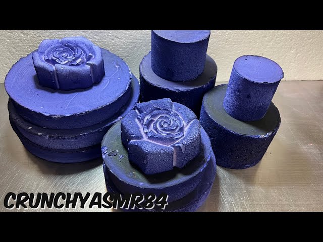 Thick Blurple Round Crush | Oddly Satisfying | ASMR | Sleep Aid