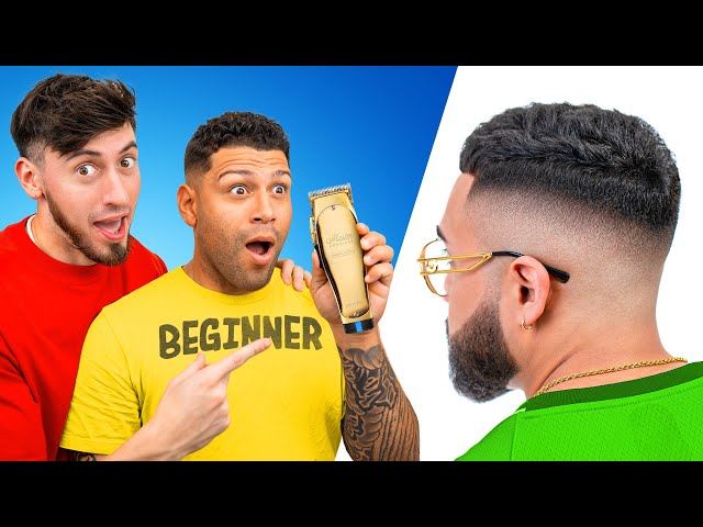 I Taught A BEGINNER Barber How To Do A PERFECT FADE! **crazy results**