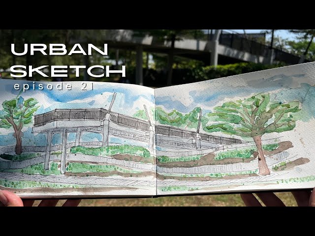 Sketching Suburban Park - Urban Sketch EP 21