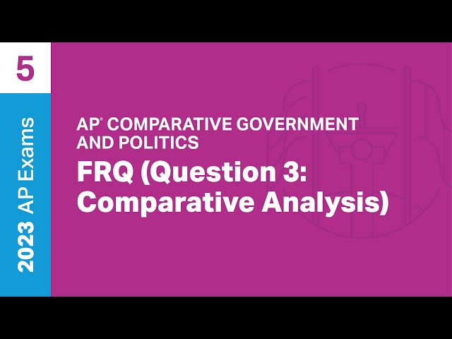 5 | FRQ (Question 3: Comp. Analysis) | Practice Sessions | AP Comparative Government and Politics