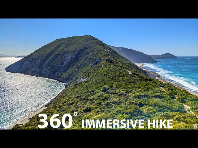 Isthmus Beach-Torndirrup-Western Australia, 360 hiking video