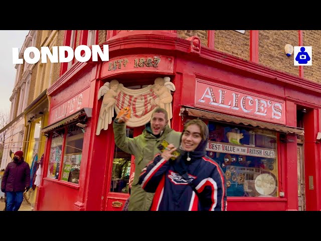 London Christmas Walk 🎄 Notting Hill & Portobello Road | Notting Hill Walking Tour on a misty day.