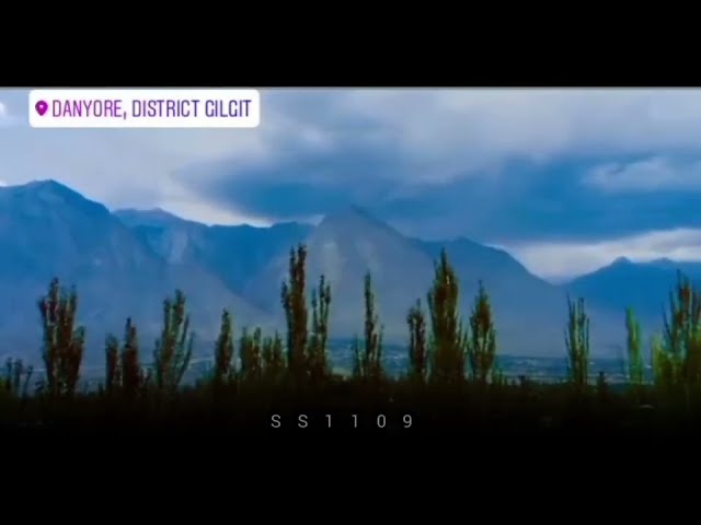 Tum chalo awo paharu Ki kasam || Beautiful capture || thunder storme || Gilgit || city || shina song