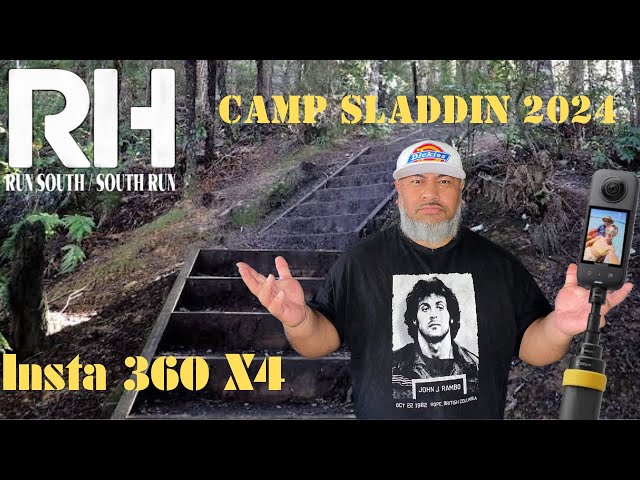 Vlogging on the Insta 360 X4 cam -CAMP SLADDIN 2024....RunnersHigh09