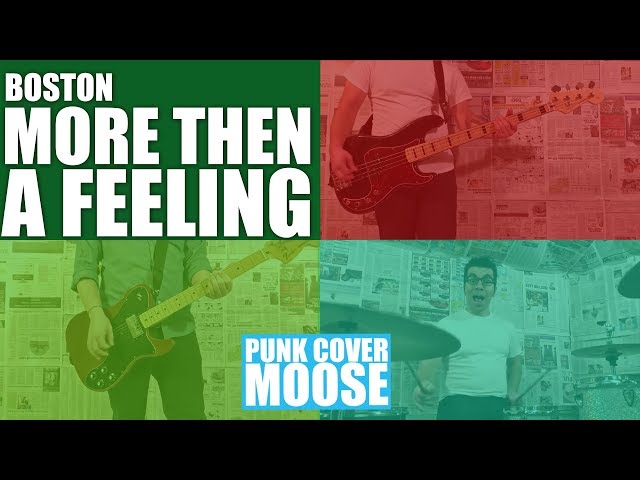 Boston Band - More Than A Feeling (Pop Punk cover/Rock cover by Punk Cover Moose) One Man Band