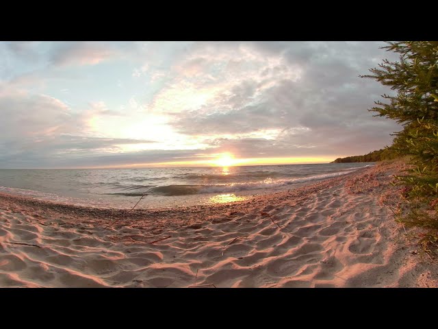 Embrace Bliss 360 Beach Sunset Scene - Fusion Cineform 5.6K HandBrake Convert To MP4 Video 3747-1