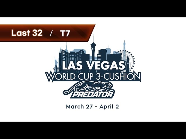 [Table 7] Las Vegas World Cup 3-Cushion 2022 - Last 32