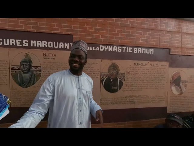 180° VR. Wall of Bamoun Kings at the Royal Palace in Foumban Cameroon