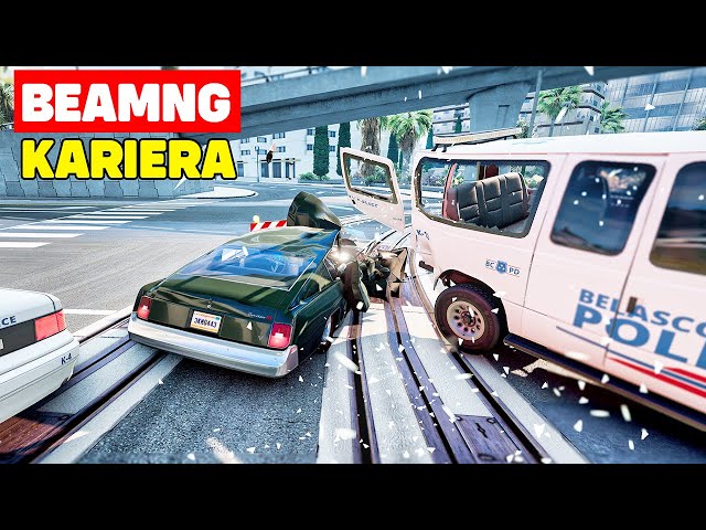 Najtrduniejsza Misja Policyjna 🥵 | BeamNG Kariera [14]