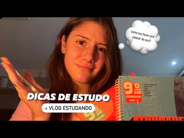 dicas de estudo + vlog estudando