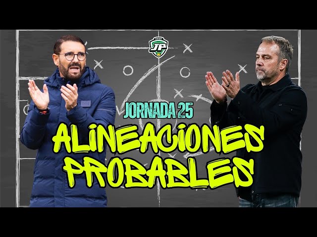 🔮 ALINEACIONES PROBABLES LALIGA JORNADA 25 | ¡FORMATO LIGERO y RÁPIDO! ⚽️ LALIGA FANTASY y BIWENGER