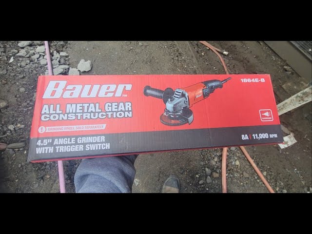 Testing Out Harbor Freight's Buaer 4.5 8amp Angle Grinder  and Prepping Steel Beams For Paint