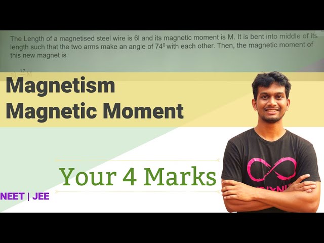 Magnetism| Magnetic moment| Steel wire of length 6l bend into two halves| NEET JEE Physics| Tamil