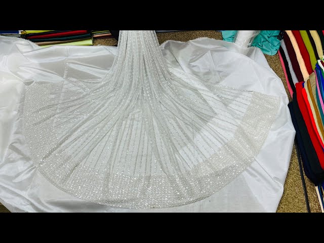 💠awesome designing Turkish Cutdana & palz Moti work dresses design white colour #cutdana