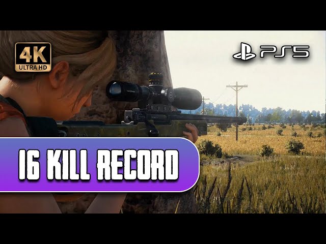 16 Kill Record - PUBG Gameplay (PS5 PS4 XBOX)