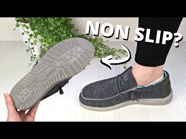 Are Hey Dudes Non Slip? Design Breakdown (inc. My Experience)