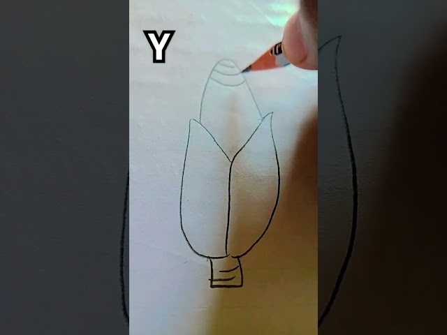 # easy corn 🌽 drawing # easy drawing with letter Y # Neha shorts # ytshorts 🩷💗💓💕😊👋👍