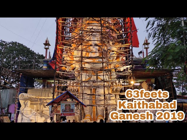 #KhairatabadGaneshIdol_2019 || 63feets Ganesh in Hyderabad