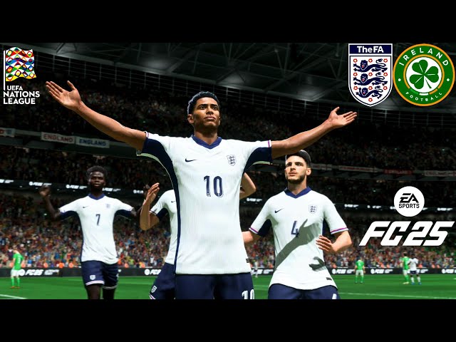 FC 25 - ENGLAND VS IRELAND - UEFA NATIONS LEAGUE 24-25 - WEMBLEY STADIUM - ULTRA REALISM 4K PS5