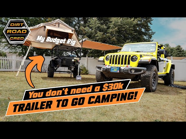 My Budget Jeep Wrangler Overland Camping Trailer!