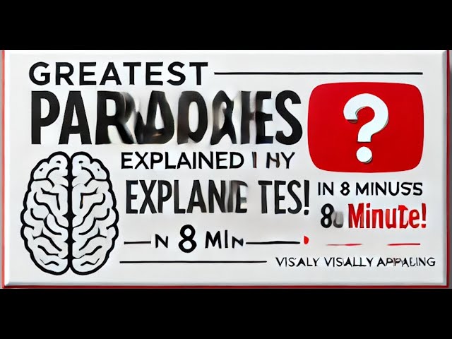 All the Greatest Paradoxes in 4 Minutes!