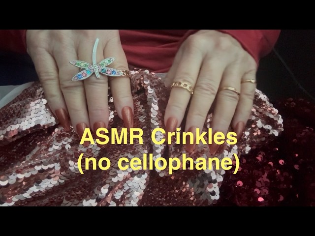 ASMR A SENSORY LULLABY, Whispers of Crinkles, No Cellophane, & Scratchings.  No Talking