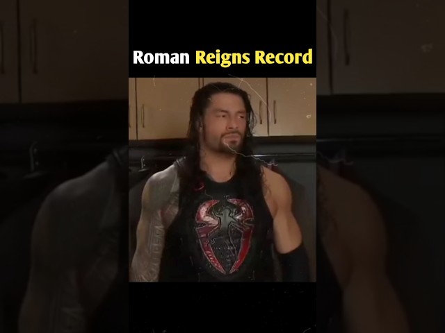 Roman Reigns top 5 Record ⏺️ in WWE #wwe #romanreigns #wrestling