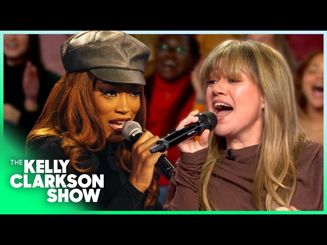 Keke Palmer & Kelly Clarkson Sing 'No Scrubs' During Pop Song Trivia