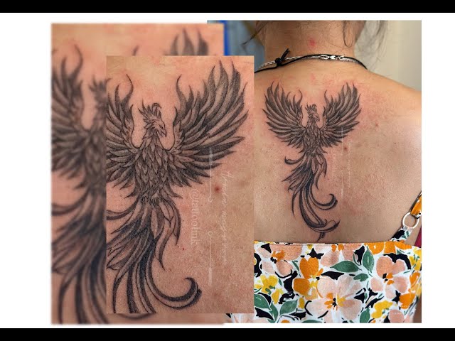 Phoenix Tattoo Time-lapse: Symbol of Rebirth and Renewal