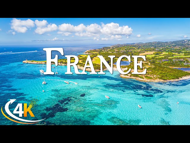 FLYING OVER FRANCE 4K UHD – Stunning Scenic Landscapes with Relaxing Music – Beautiful Nature Video