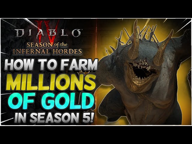 How to Farm Gold FAST in Diablo 4 Season 5!