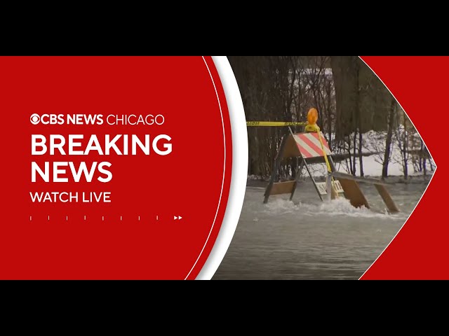 Watch Live: CBS Skywatch above water main break in Skokie, IL | CBS News Chicago